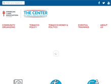 Tablet Screenshot of center4tobaccopolicy.org